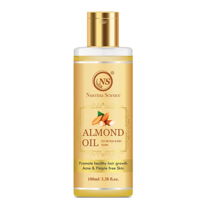 Nuerma Science Pure Almond Hair Oil for Natural Hair Growth - 100 ml
