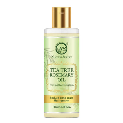 Nuerma Science Tea Tree Rosemary Oil For Healthy Skin & Hair Growth - 100 ml