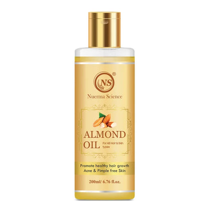 Nuerma Science Pure Almond Hair Oil for Natural Hair Growth - 200 ml