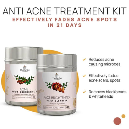Anti-Acne Treatment Kit - Neem & Sandalwood to Reduce Acne
