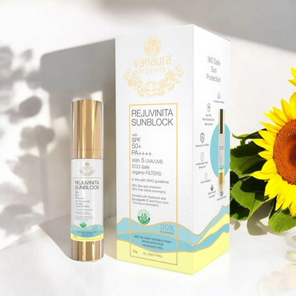 Rejuvinita sunblock cream with SPF 50+ PA++++, 50g