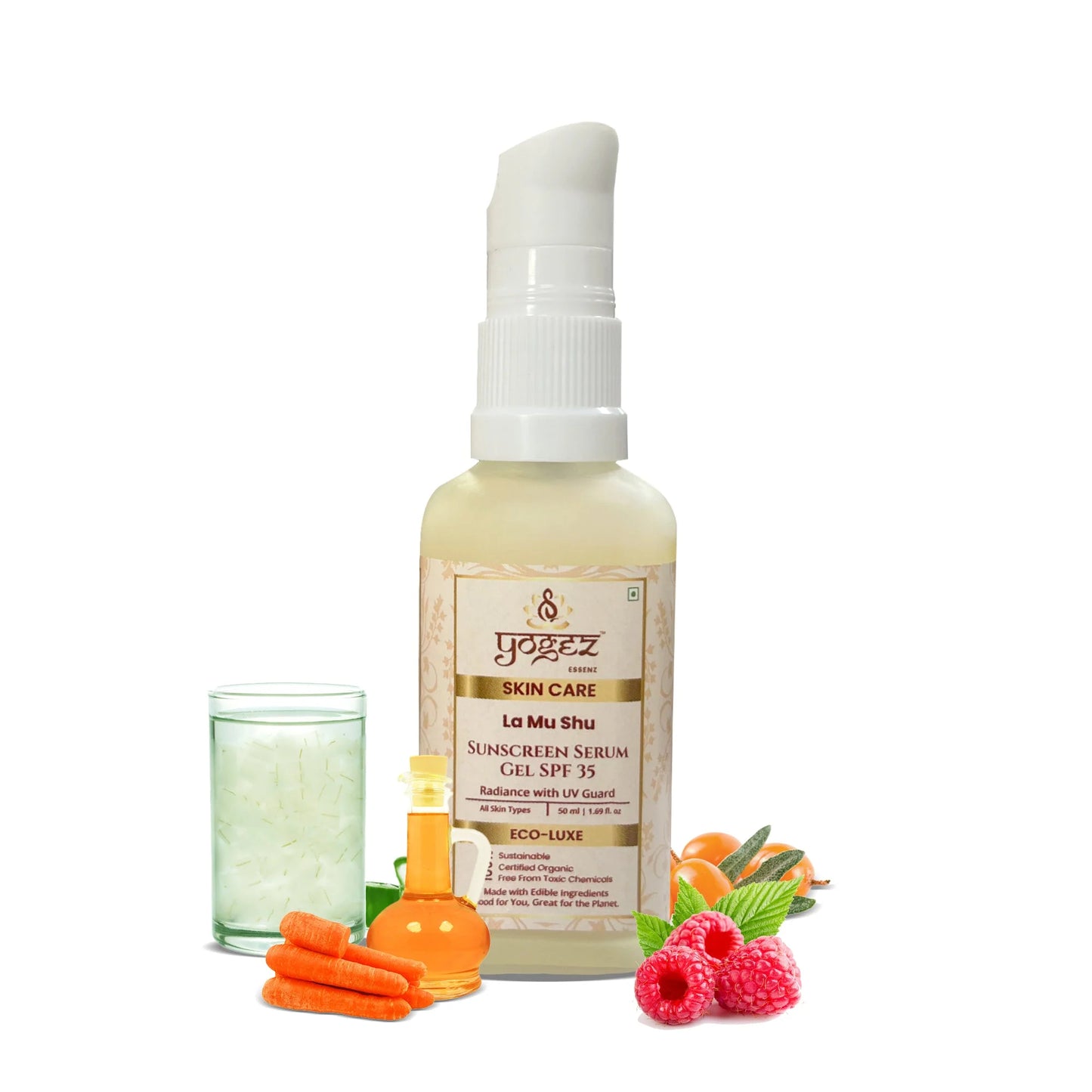 Yogez La Mu Shu Sunscreen Serum Gel SPF 35 - 50 ml