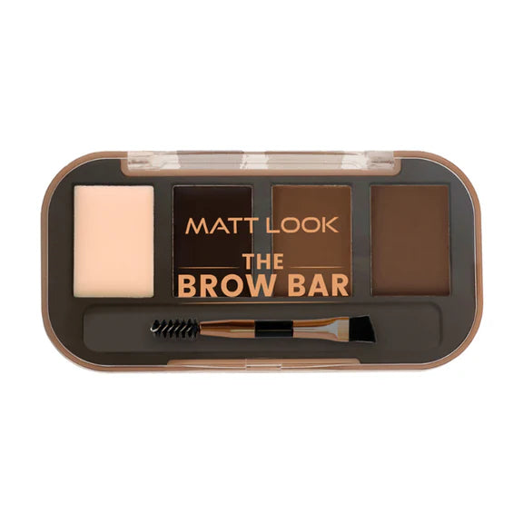 Matt Look The Brow Bar Eyebrow Enhancer Eyeshadow Palette - Natural 02 - 8 gm