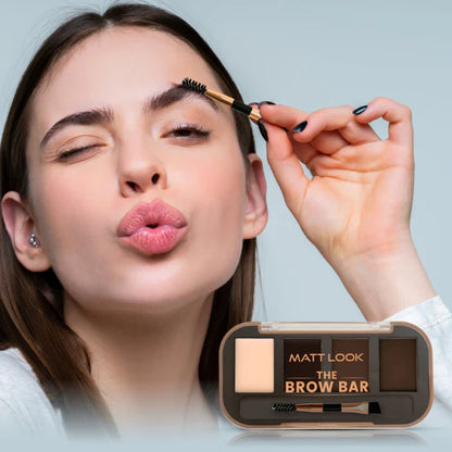 Matt Look The Brow Bar Eyebrow Enhancer Eyeshadow Palette - Natural 02 - 8 gm