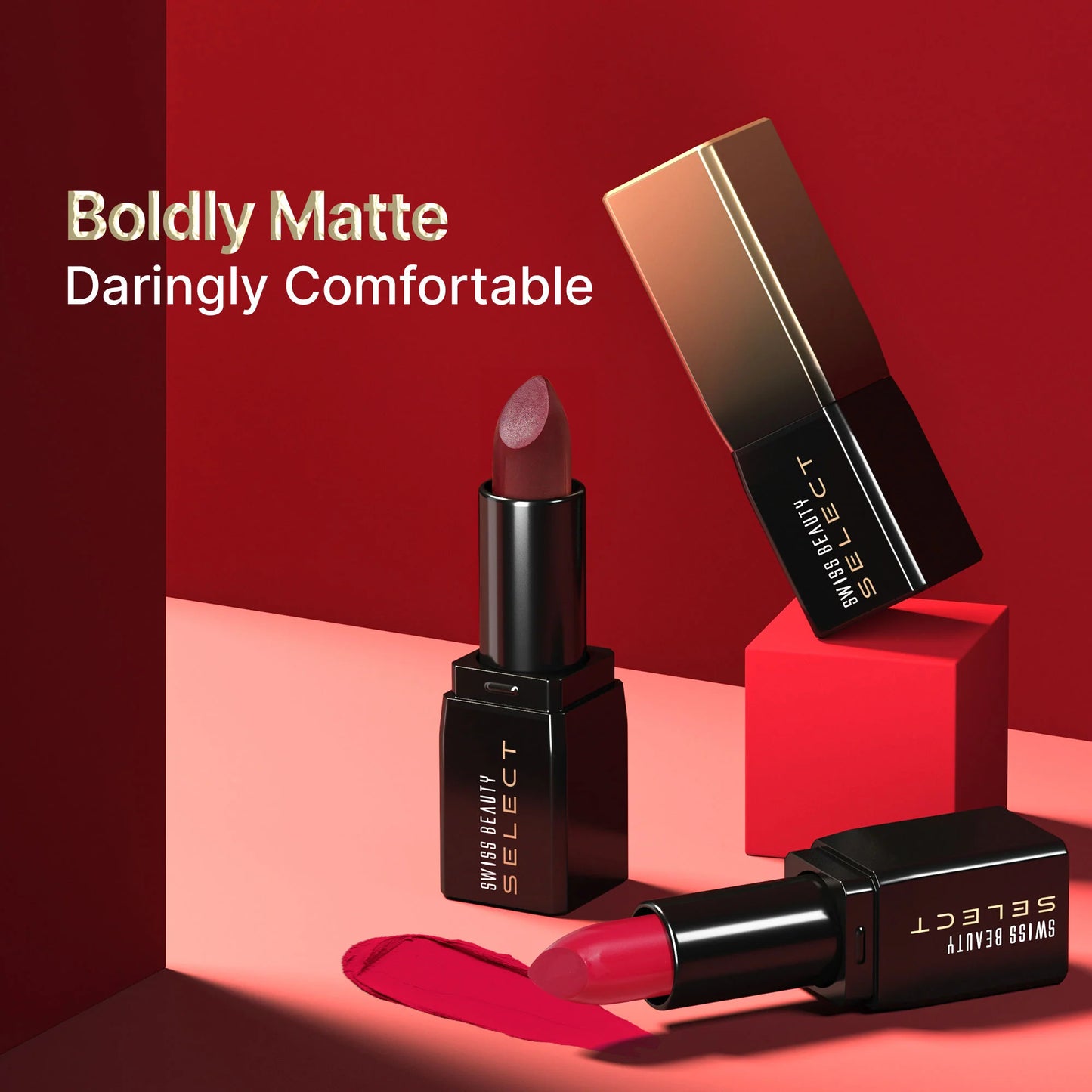 Swiss Beauty Select Dare To Matte Lipstick - 8 Toasted Brown - 3.8 gm