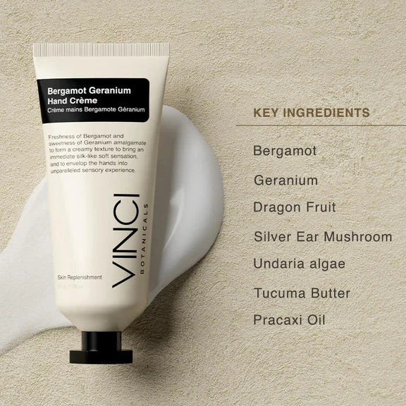 Vinci Botanicals Bergamot Geranium Hand Creme