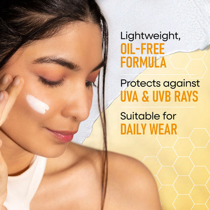 Nykaa SKINRX Ultra Defence Oil-Free Sunscreen for Lightweight, Non-Greasy, No White Cast - 50 gm