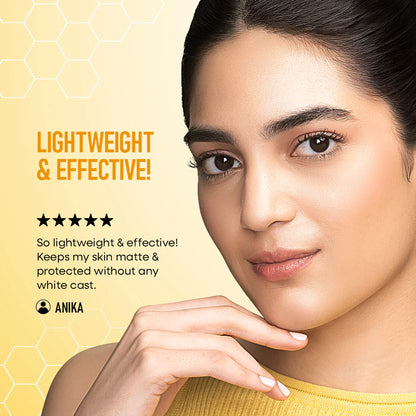 Nykaa SKINRX Ultra Defence Oil-Free Sunscreen for Lightweight, Non-Greasy, No White Cast - 50 gm