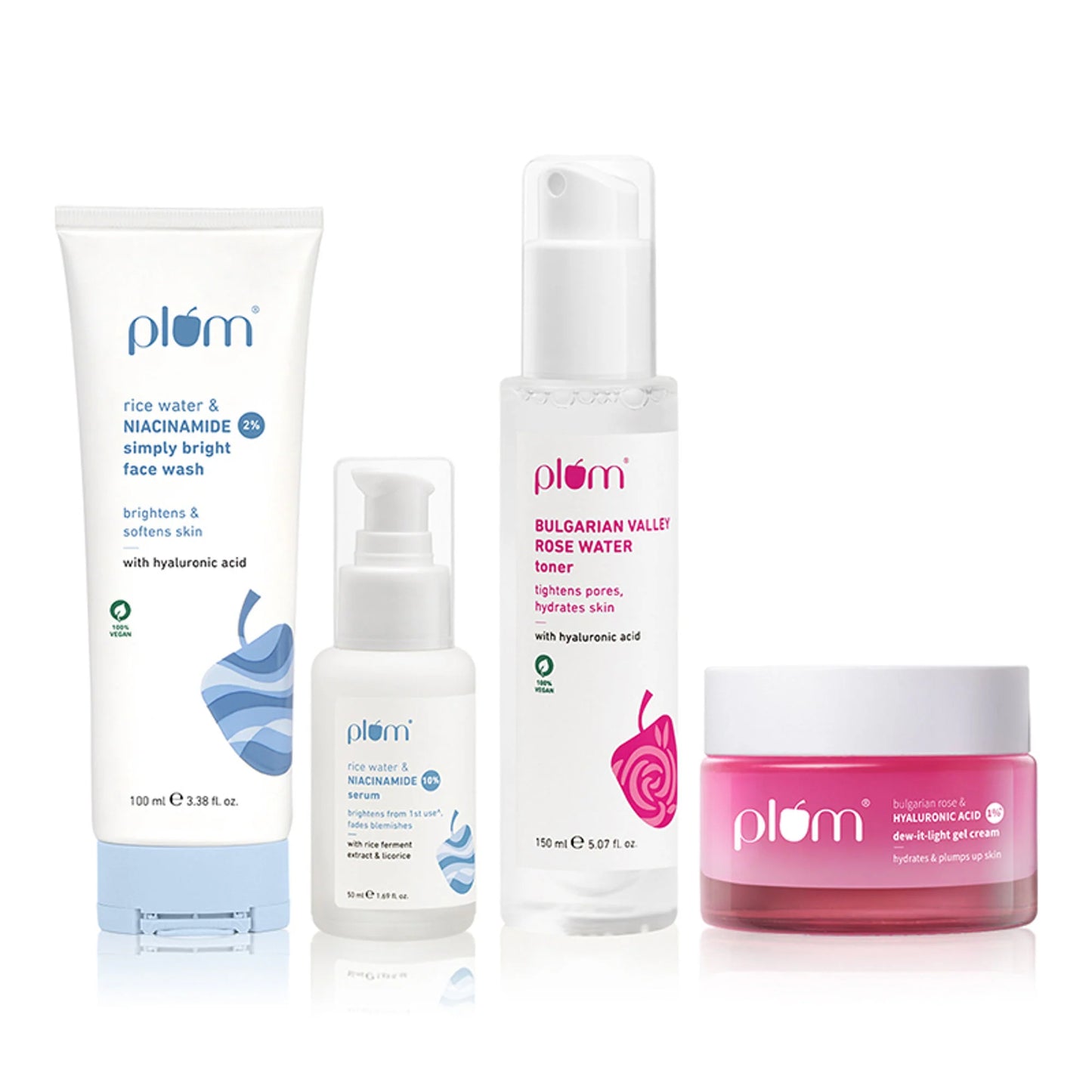 Plum Niacinamide & Hyaluronic Acid CTMS combo for Bright & Hydrated Skin - combo
