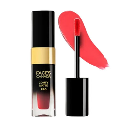 Faces Canada Comfy Matte Pro Liquid Lipstick - Dallying Pink 12 - 5.5 ml