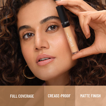 Swiss beauty Full Coverage Liquid Concealer With Jojoba Oil - 04 Medium Beige - 6 gm