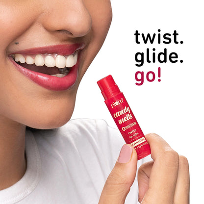 Plum Candy Melts Tinted Lip Balm - Red Velvet Love - 4. 5 gm