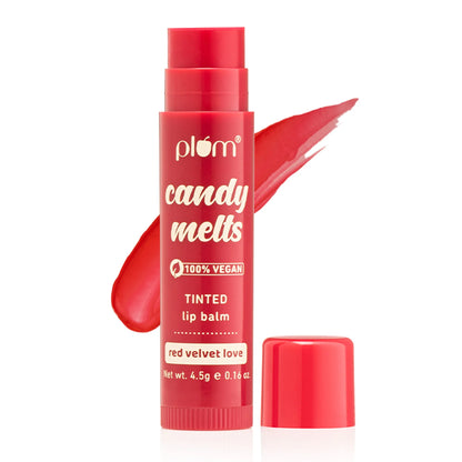 Plum Candy Melts Tinted Lip Balm - Red Velvet Love - 4. 5 gm