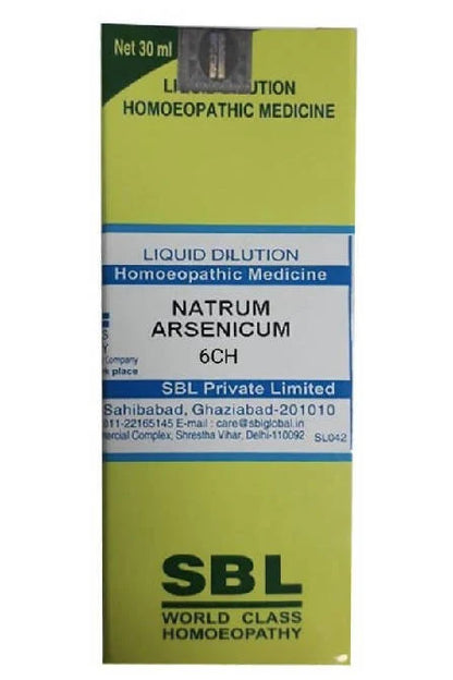 SBL Homeopathy Natrum Arsenicum Dilution -6 CH