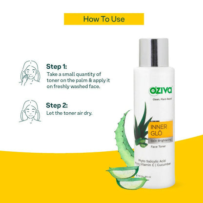 OZiva Inner Glo Skin Brightening Face Toner