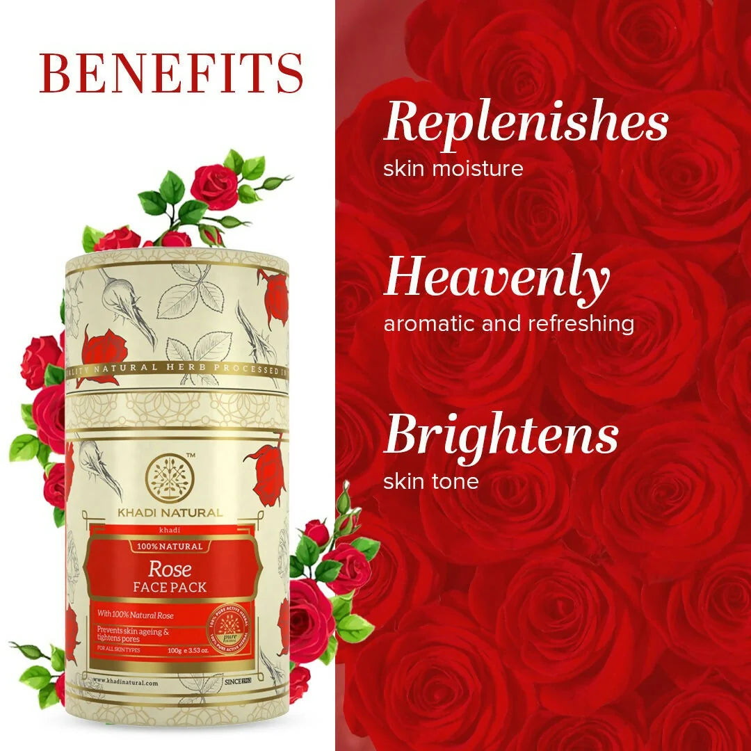 Khadi Natural Rose Face Pack - 100 gm