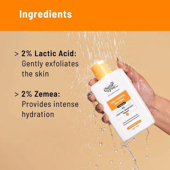 Chemist At Play Exfoliating Body Wash + Exfoliating Body Scrub For Tan Removal Combo - combo