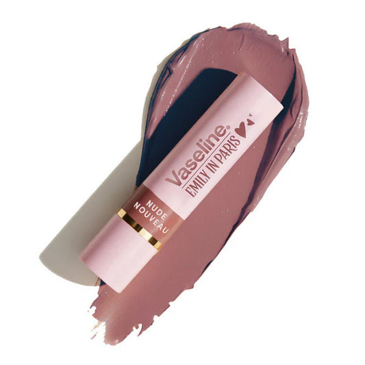 Vaseline Emily In Paris Tinted Lip Balm Stick - Nude Nouveau - 3 gm