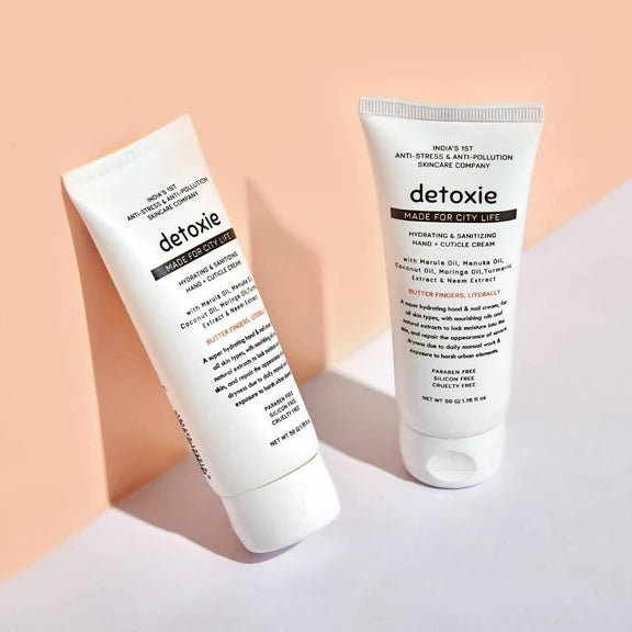 Detoxie Hydrating & Sanitizing Hand & Cuticle Cream - 50 gm