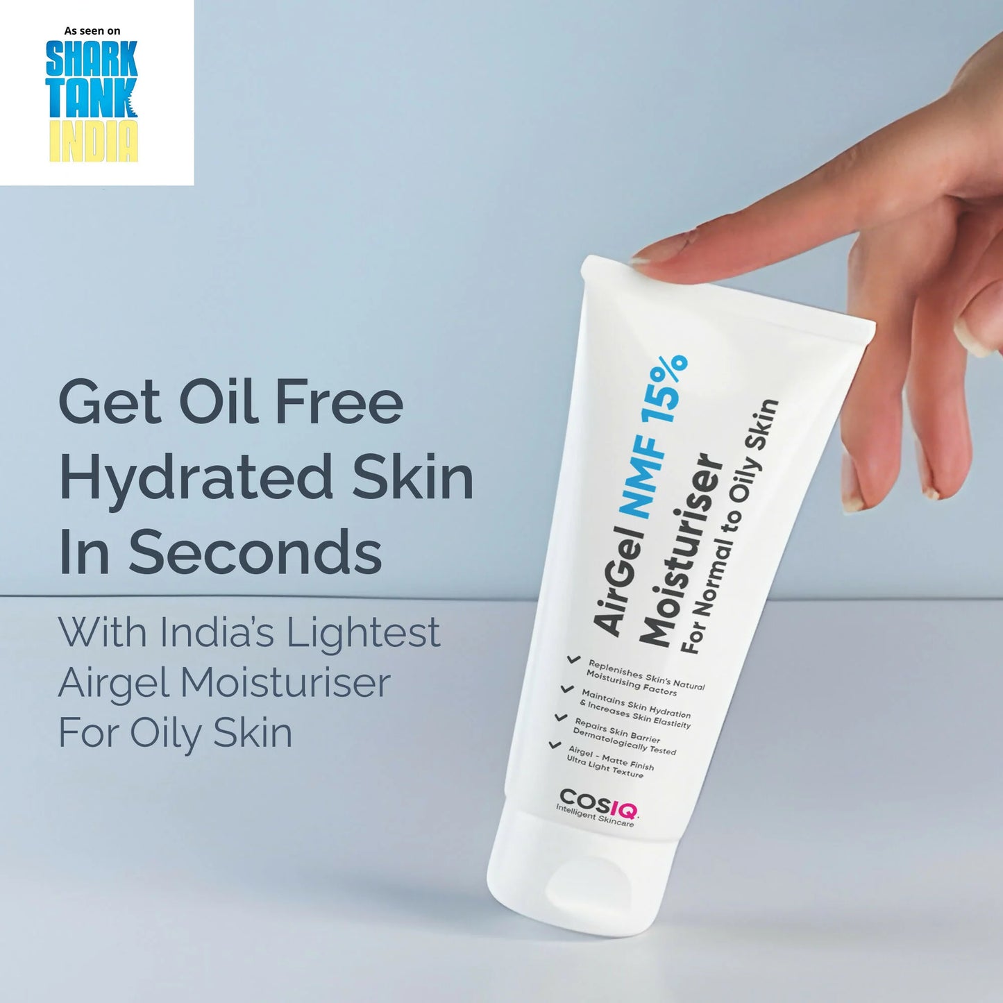 Cos-IQ AirGel NMF 15% for Oily Skin Moisturizer - 100 ml