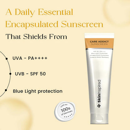 SkinInspired Care Addict Encapsulated SunscreenSPF 50 For Dry Skin With Pa++++ - 50 gm
