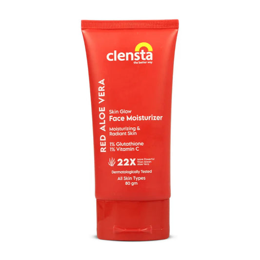 Clensta Red Aloe Vera Skin Glow Face Moisturizer - 80 gm