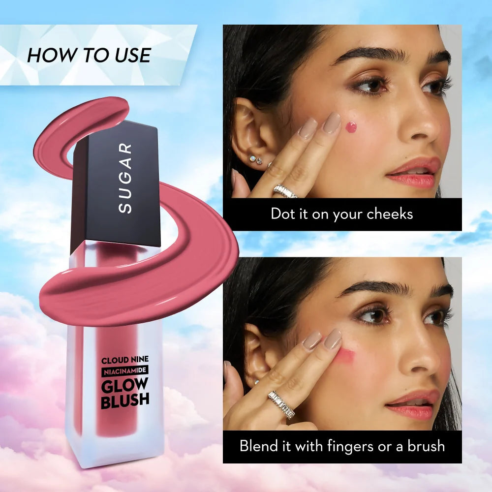 SUGAR Cloud Nine Niacinamide Glow Blush - 03 Merry Mauve - 7.6 ml