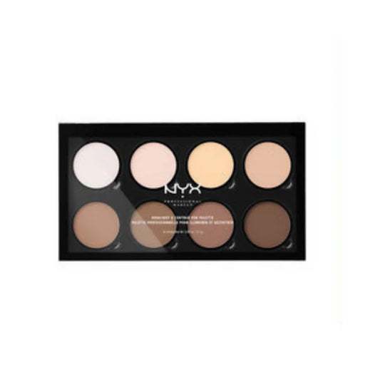 NYX Professional Makeup Highlight & Contour Pro Palette Matte Finish (HCPP01) - 21.6 gm