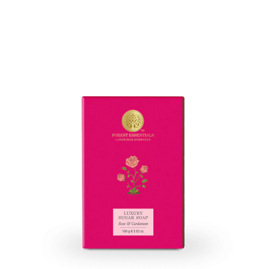 Forest Essentials Luxury Sugar Soap Rose & Cardamom