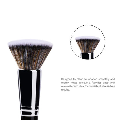 PAC Studio Foundation Blending Brush 265 - Flat Kabuki, Dense Soft Synthetic Bristles for Airbrush Finish - 1 pc