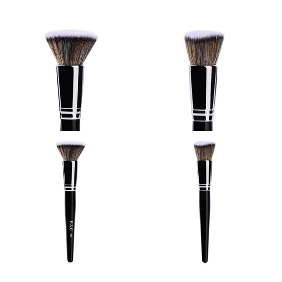 PAC Studio Foundation Blending Brush 265 - Flat Kabuki, Dense Soft Synthetic Bristles for Airbrush Finish - 1 pc