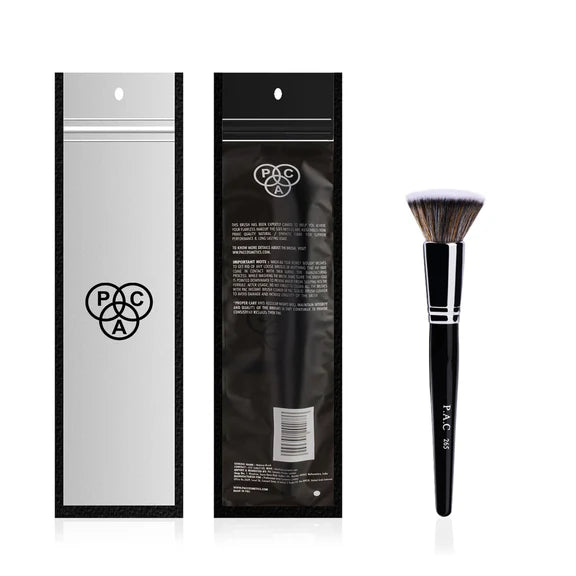 PAC Studio Foundation Blending Brush 265 - Flat Kabuki, Dense Soft Synthetic Bristles for Airbrush Finish - 1 pc