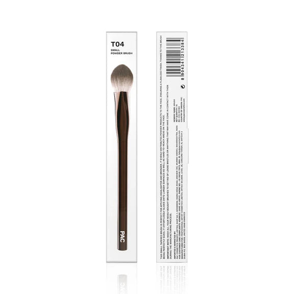 PAC Studio T04 Small Powder Brush - Buff & Blend With Precision, Dense Bristles, Ideal for Under Eyes - 1 pc