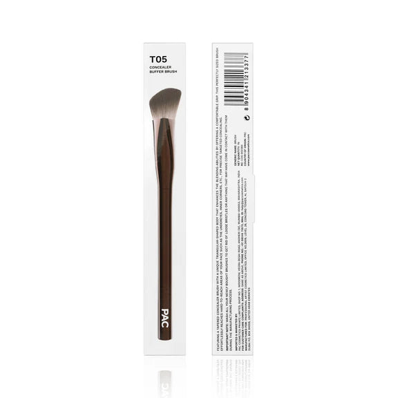 PAC Studio T05 Concealer Buffer Brush - Fluffy Synethetic Bristles for Effortless Concealer Blending - 1 pc