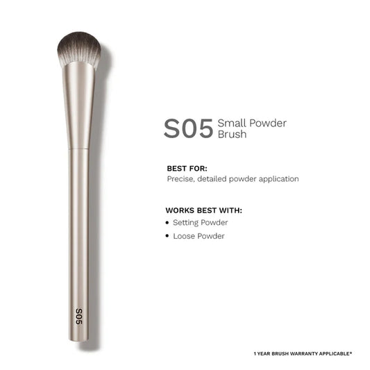 PAC Studio S05 Small Powder Brush - Tapered Powder Brush for Expert Precision, Ideal for Under Eye Baking - 1 pc