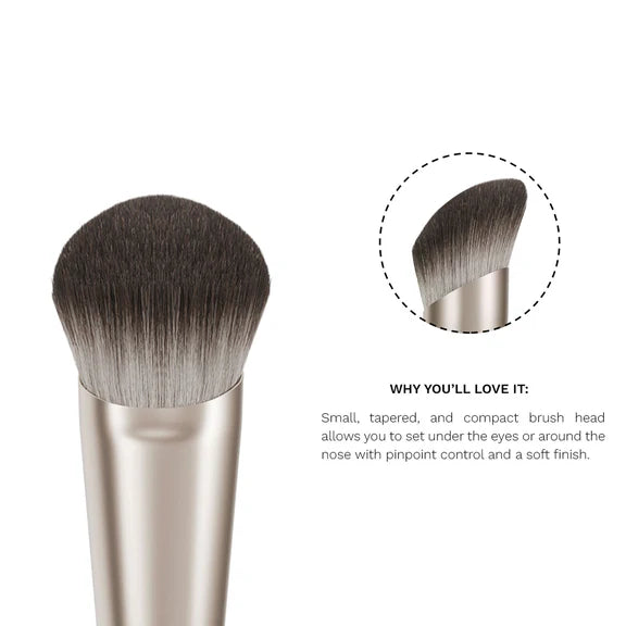 PAC Studio S05 Small Powder Brush - Tapered Powder Brush for Expert Precision, Ideal for Under Eye Baking - 1 pc