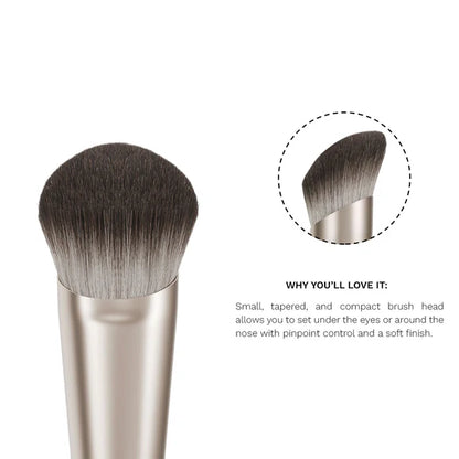 PAC Studio S05 Small Powder Brush - Tapered Powder Brush for Expert Precision, Ideal for Under Eye Baking - 1 pc