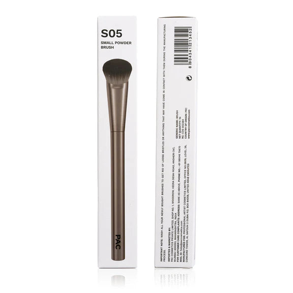 PAC Studio S05 Small Powder Brush - Tapered Powder Brush for Expert Precision, Ideal for Under Eye Baking - 1 pc