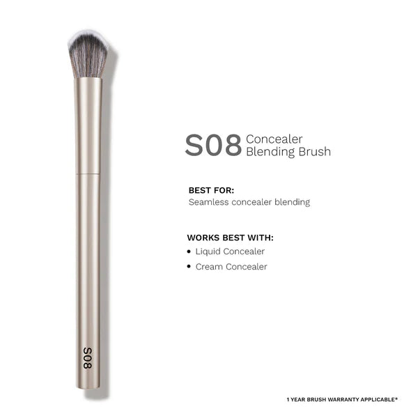 PAC Studio S08 Concealer Blending Brush - Dome Shaped Lightly Packed Bristles, Ensures Effortless Blending - 1 pc
