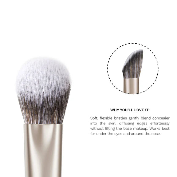 PAC Studio S08 Concealer Blending Brush - Dome Shaped Lightly Packed Bristles, Ensures Effortless Blending - 1 pc