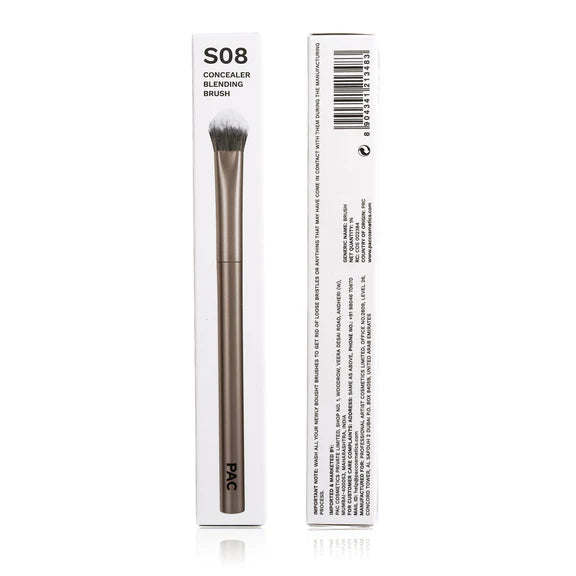 PAC Studio S08 Concealer Blending Brush - Dome Shaped Lightly Packed Bristles, Ensures Effortless Blending - 1 pc