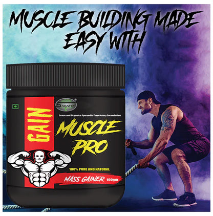 Sabates Gain Muscle Pro Mass Gainer - 100 gm