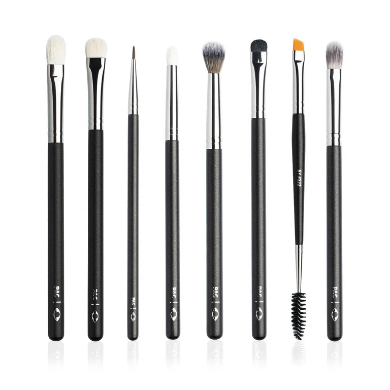 PAC Studio Eye Series Brush Set (8 Brushes) with Cleaner Combo - 2 pcs