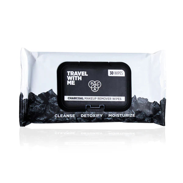 PAC Studio Travel With Me Charcoal Wipes - 30 wipes