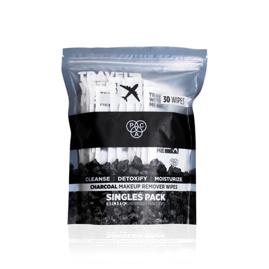 PAC Studio Travel With Me Charcoal Wipes (Singles) - 30 wipes