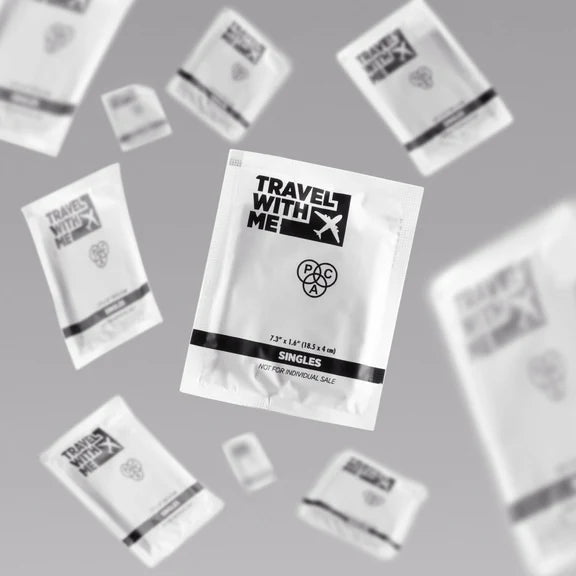 PAC Studio Travel With Me Charcoal Wipes (Singles) - 30 wipes