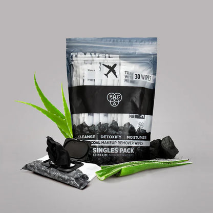 PAC Studio Travel With Me Charcoal Wipes (Singles) - 30 wipes