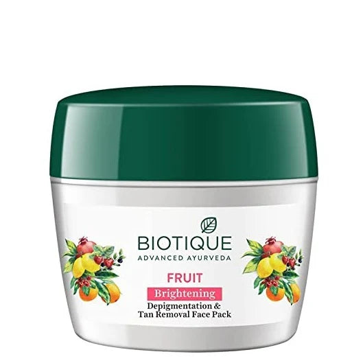 Biotique Advanced Ayurveda Fruit Brightening Depigmentation & Tan Removal Face Pack