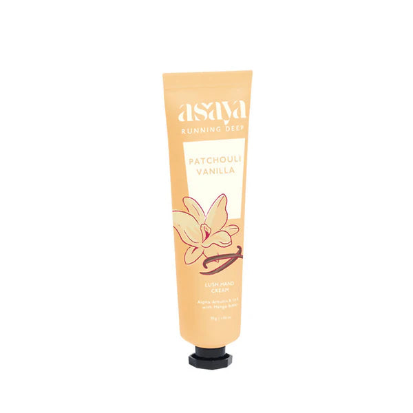 Asaya Patchouli Vanilla Hand Cream Softens Dry, Rough Hands For Men & Women - 30 gm