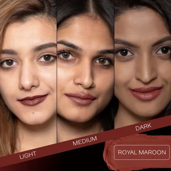 Faces Canada Weightless Matte Finish Lipstick - Royal Maroon 16 - 4 gm